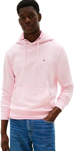 Image of Tommy Hilfiger Men's Essential Terry Hoody Mw0Mw37235, PINK, XXL