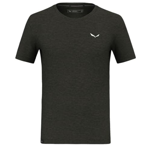 Image of Salewa Eagle Minilogo Merino T-Shirt Men Dark Olive