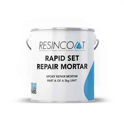 Image of Resincoat Rapid Cure Epoxy Concrete Repair Mortar, Stronger Than Concrete, DIY Friendly, Interior & Exterior Repairs (5Kg, Light Grey)