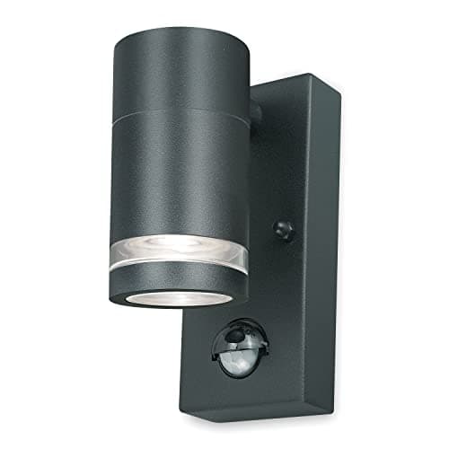 Image of 4lite Marinus Outdoor Down Wall Light (Anthracite) Rust Free IP54 Rated Motion Sensor Exterior Wall Lamp - 4L2/3004-4Yr Guarantee