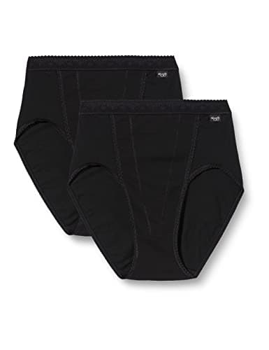 Image of Sloggi Control Tai 2 Pack Women's Briefs Black Size 12