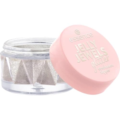 Image of Essence Cosmetics JELLY JEWELS glitter eyeshadow topper, instant result, intensive, dewy, glittery (4,2g)