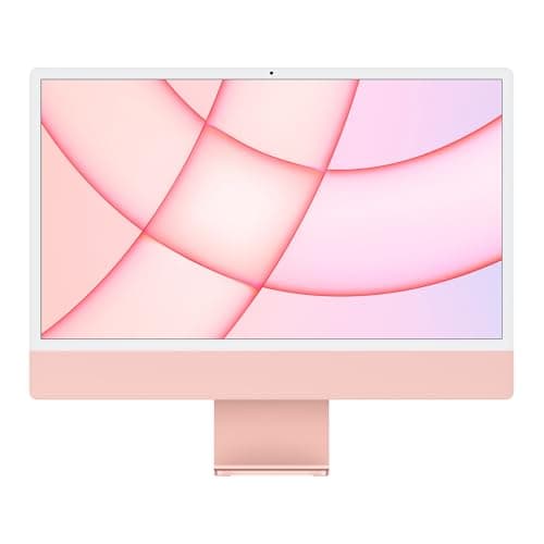 Image of 2021 Apple iMac with Apple M1 Chip (24-inch, 8GB RAM, 256GB SSD Storage) (QWERTY English) Pink (Renewed)