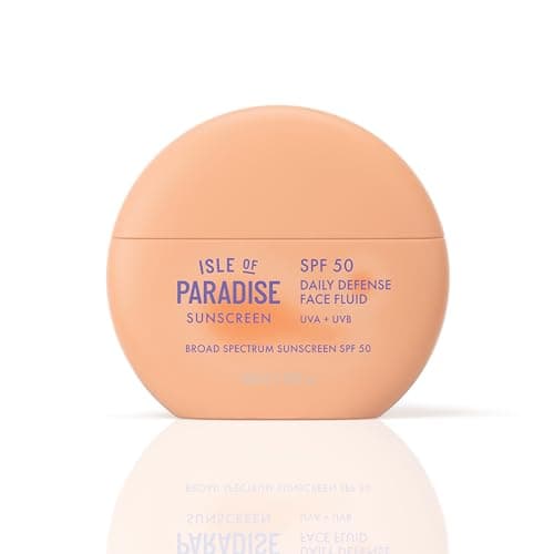 Image of Isle of Paradise Daily Defense Face Fluid SPF 50, Lightweight Invisible Sunscreen For Face, Broad Spectrum Protection, Hydrating, Non-Greasy & Makeup-Friendly Formula, 1.69 fl. oz/50 ml Bottle