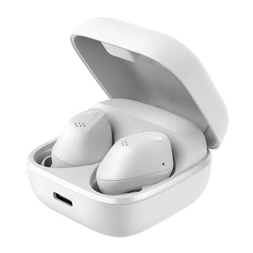 Image of Sennheiser ACCENTUM True Wireless Earbuds - Crystal-Clear Sound with Hybrid ANC, Ergonomic Design, 28-Hour Battery Life, Touch Interface and Dual Mic Call Quality - White