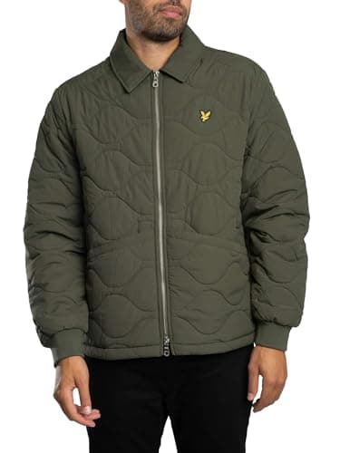 Image of Lyle & Scott Men's Quilted Ripstop Jacket, Deep Depths, XL