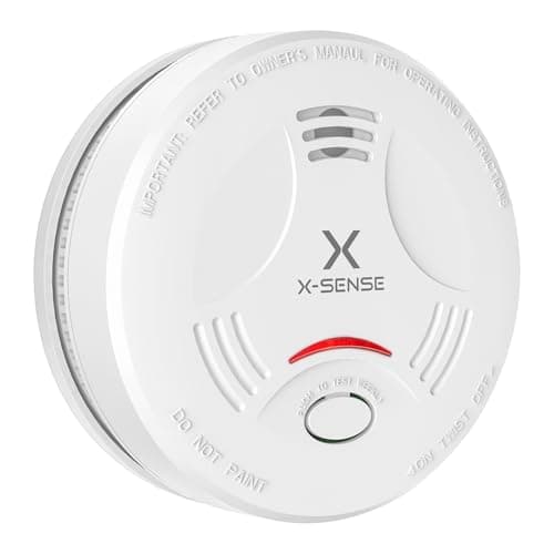 Image of X-Sense Smoke Alarm for Home, 10-Year Sealed Battery Fire Alarm, LED Indicator & Silence Button, Smoke Detector Battery Operated, Conforms to EN 14604 Standard, SD11