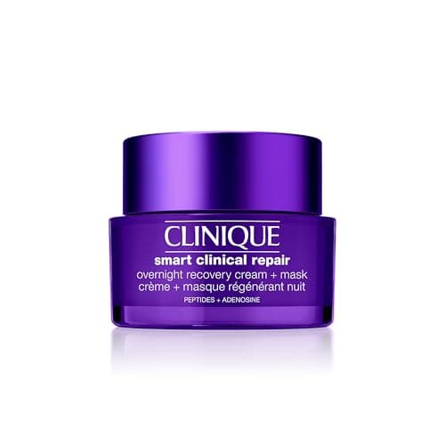 Image of Clinique Smart Clinical Repair Overnight Recovery Cream + Mask With Adenosine, Peptides + 12% Hyaluronic Acid. Safe For Sensitive Skin.