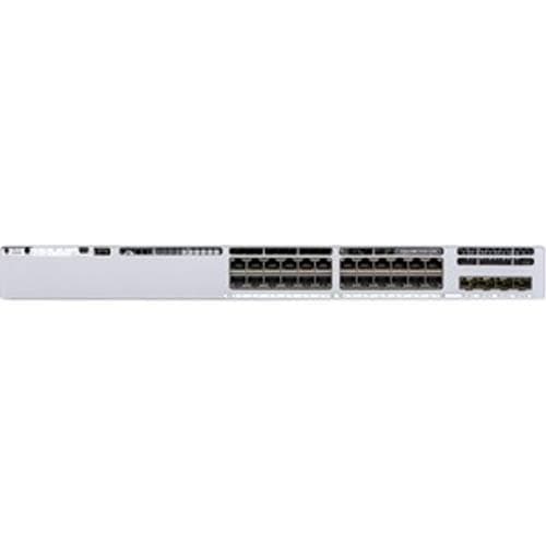 Image of Cisco Catalyst 9300L - Network Essentials - switch - L3 - Managed - 24 x 10/100/1000 (PoE+) + 4 x Gigabit SFP (uplink) -