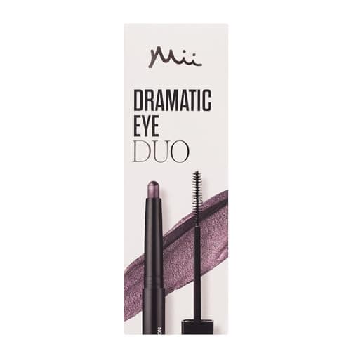 Image of Mii Cosmetics Dramatic Eye Mascara & Eyeshadow Duo | Makeup Gift Set for Women | Creamy Eyeshadow Stick & Lengthening Mascara | Professional Eye Make Up Set, Makeup Bundle for Gifting | Indigo