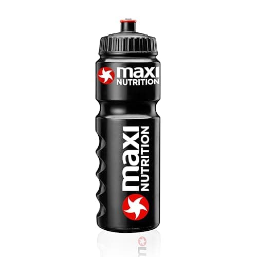 Image of Maximuscle | Durable Bio-Based Sports Bottle for Working Out, Fitness, Hiking, Outdoor Sports | Pro-Athletes Reusable Water Bottle - Black, 750ml