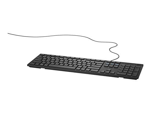 Image of Dell KB216 QWERTY Danish Black Keyboards (Standard, Wired, QWERTY, Black)