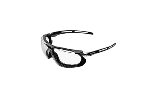 Image of Honeywell Tirade™ Sealed Eyewear with ShieldPlus® Fog-Resistant Coating, Dielectric Design, Suitable for Oil&Gas/Chemical/Construction/Utility, Gloss Black Temple Color, Clear Lens, 1036830 (1 Piece)
