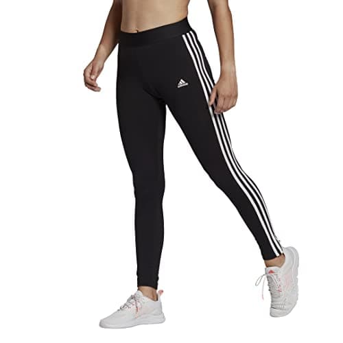 Image of adidas Women's 3 STR TIGHT Leggings, Black/White, Size 8 UK