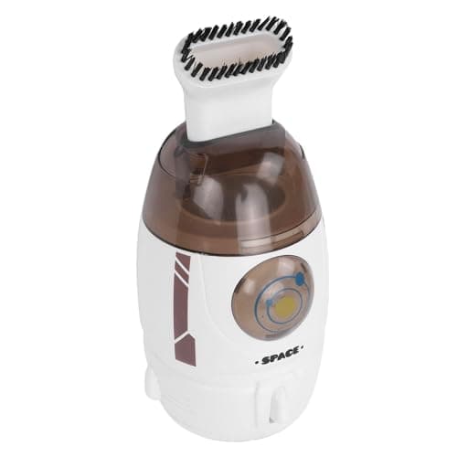 Image of ZAICOLER Mini Desktop Vacuum Cleaner, 600Pa Portable Cordless Cleaner, Handheld Vacuum with Detachable Dust Bin, Micro Pore Filter & Brush Nozzle, Ideal for Crumbs, Keyboard Dust & Paper (Gray)