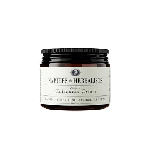 Image of Napiers Calendula Flower Skin Cream - Natural & Gentle Moisturiser for Face and Body - Soothes Dry, Irritated Skin - 100ml