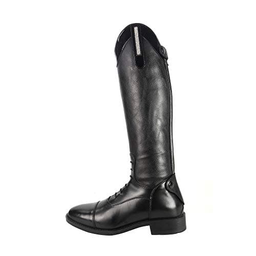 Image of Brogini Como Piccino Patent Top Kids Long Riding Boots EUR 37 Black