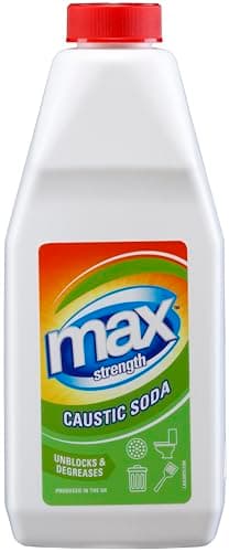 Image of Max Strength Caustic Soda 1kg – Premium Grade Caustic Soda Pearl Granules, Powerful Sink Unblocker & Degreaser