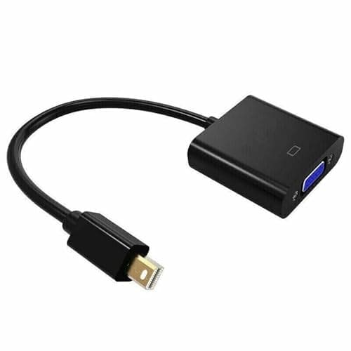 Image of Multibao Thunderbolt Mini Display Port DP to VGA Cable Adapter For APPLE Mac Macbook Black