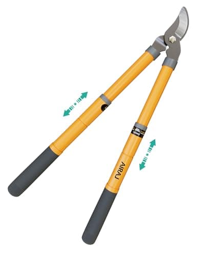 Image of AIRAJ Telescopic Lopper 42-61cm, Loppers for Gardening with 3.5cm Cutting Capacity,Tree Loppers Heavy Duty,Bypass Garden Lopper for Pruning Dry and Wet Branches