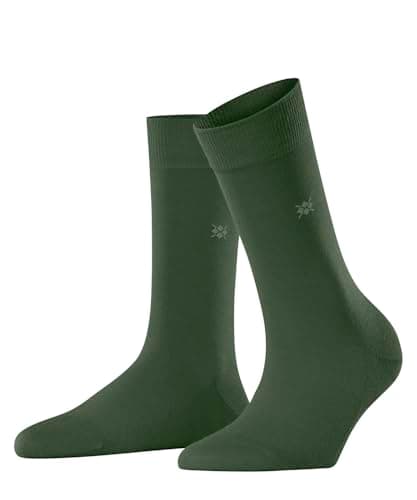 Image of Burlington Women's Bloomsbury W So Wool Cotton Plain 1 Pair Socks, Green Asparagus 7045, 3.5-7
