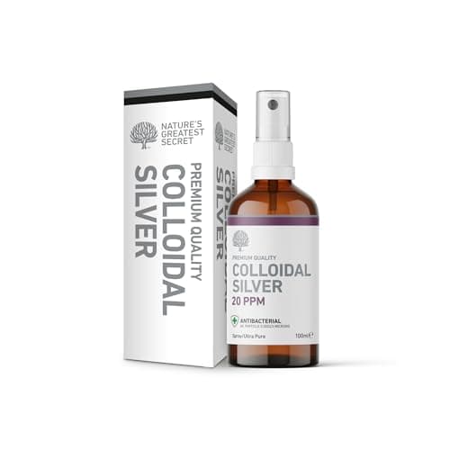 Image of Nature's Greatest Secret Premium Quality Antibacterial 20ppm Colloidal Silver Spray 100ml