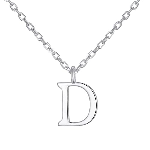 Image of Philip Jones Sterling Silver Initial D Necklace