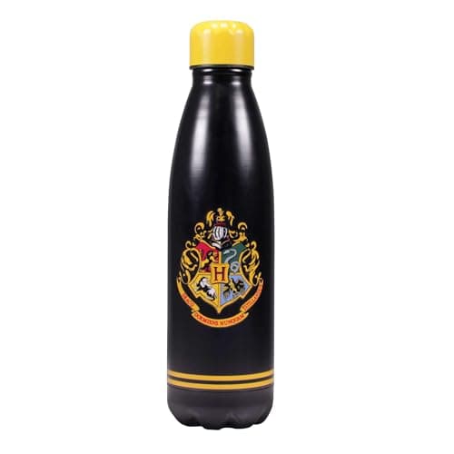 Image of Half Moon Bay | Harry Potter | Metal Water Bottle | Hogwarts Crest | 500ml - Double-Walled