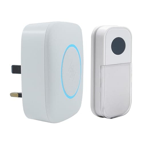 Image of Uni-Com Wireless Plug-in Door Chime, 150m Operating Range, 30 Different Chimes, LED Colour Change Chime Alert, Easy Install