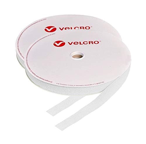 Image of 20mm Velcro® Brand Hook & Loop White Sew On 5m