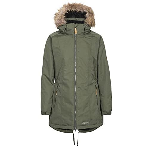 Image of Trespass Womens/Ladies Celebrity Insulated Longer Length Parka Jacket (L) (Moss)