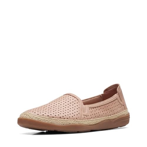 Image of Clarks Women's Elaina Ruby Loafer, Warm Beige Leather, 6 UK