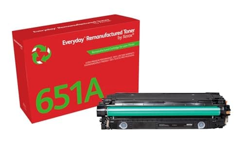 Image of Xerox Everyday Compatible HP 651A HP 650A HP 307A CE340A/CE270A/CE740A Black Toner, Standard Capacity, Remanufactured