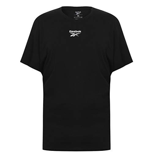 Image of Reebok Men's Training Essentials Tape T Shirt, Black, XL UK