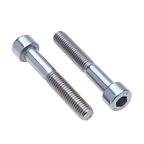 Image of Cylinder Hex Head Cap Screws M6x60 (Pack of 10) A2 Stainless Steel Hexagon Socket Allen Key Hex Screw Bolts Thread Fasteners Cylindrical Heavy Duty Accorting to DIN912 (6mm x 60mm)