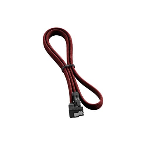 Image of CableMod compatible ModMesh Right Angle SATA 3 Cable 60cm - blutrot