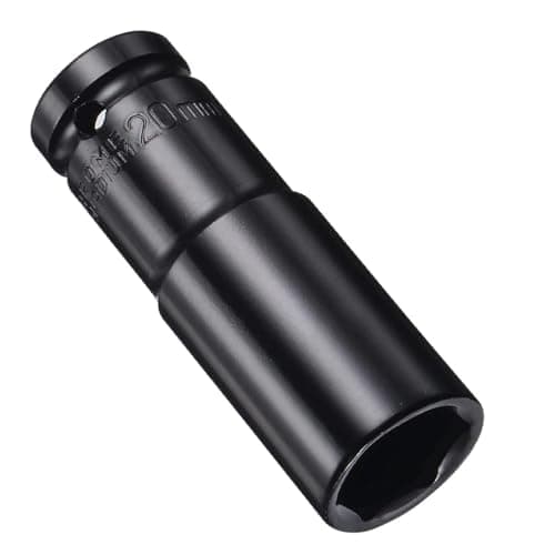 Image of Juttzzei Deep Impact Socket - 1/2 Inch Drive by 20mm, Heat-Treated CR-V Steel Socket with 78mm Length, 6-Point Metric Sizes for Car & Home Repair
