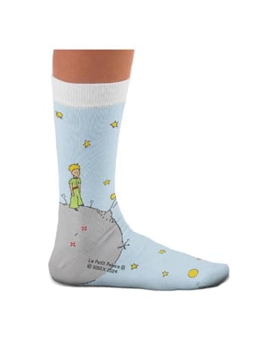 Image of Sock Affairs Le Petit Prince - Asteroid Socks - Gift Idea for Book Lovers, Cotton Socks, 2 Sizes, 3-7 and 7-12, Ace of Spades, 26-30