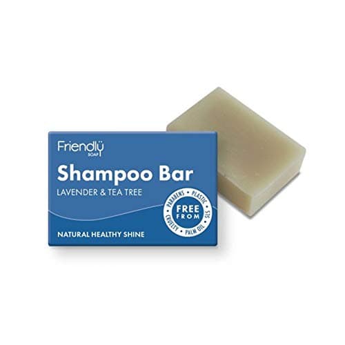 Image of 2 x Friendly Soap Natural Shampoo Bar Lavender and Tea Tree 95g