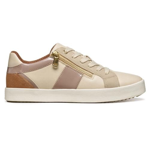 Image of Geox Women's D BLOMIEE Trainers, Beige, 40 EU, Beige, 7 UK