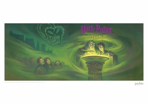 Image of Harry Potter & the Half Blood Prince Book Cover Artwork Limited Edition A3 Art Print