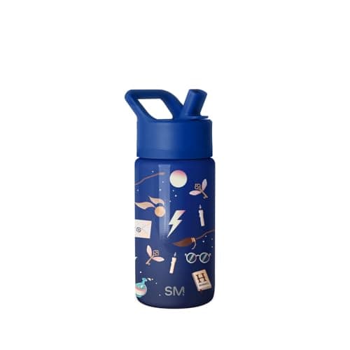Image of Simple Modern Kids Summit Water Bottle with Straw Lid | Harry Potter Stainless Steel Cup Insulated Tumbler for Boys, Girls, School | 415ml | Magical Mashup