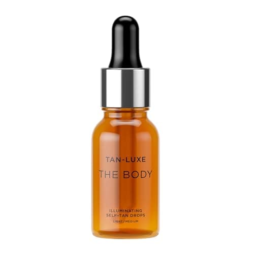 Image of Tan-Luxe THE BODY Self Tan Drops, Light/Medium (15 ml) Add Tanning Drops to Skin Care for Custom Body Tan, Cruelty Free & Vegan