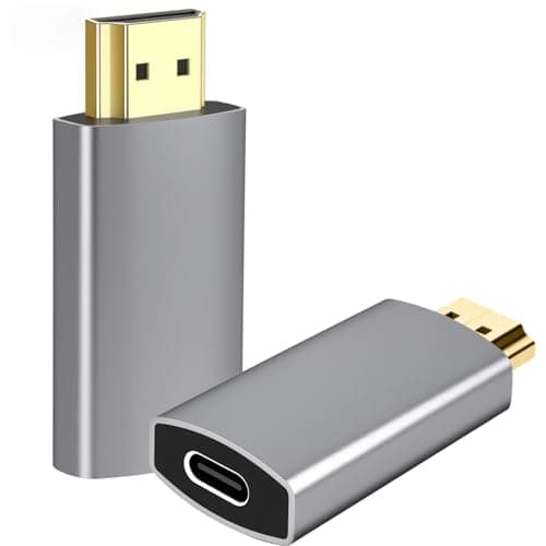 Image of 3.1 USB C to HDMI Adapter to HDMI Female to HDMI Male Adapter 4K@60Hz HDR Video Converter with Thunderbolt 3/4 Support Compatible with iPhone 16/15 Steam Deck iPad Pro MacBook Surface Samsung