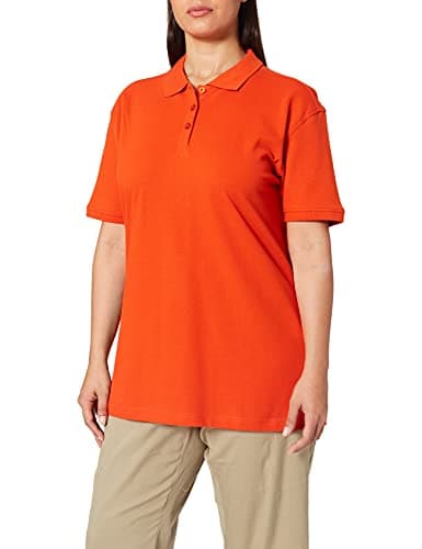 Image of CliQue Women's Clique Classic Womens Marion Polo Shirt, Orange (Blood Orange), S UK