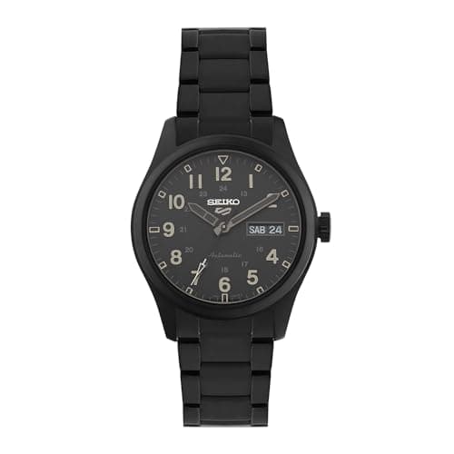 Image of Seiko 5 Sports Stainless Steel Stealth Bracelet SRPJ09K1