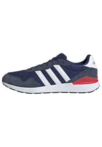 Image of adidas Men's Run 60s 4.0 Shoes, Dark Blue/Cloud White/Aurora Ink, 7 UK