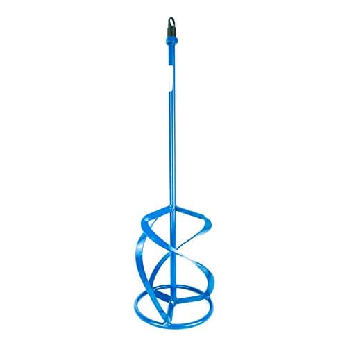 Image of Toolty Professional Mixing Paddle 180 x 750mm - M14 Thread - Painted Mixer Whisk Stirrer - Negative 3-Blade - for Plaster, Gypsum, Adheives, Concrete, Cement, Glue, Paint, DIY - TLTY-1566P