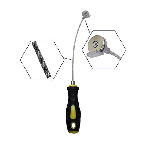 Image of LUTIFIX Oil Filter Removal Tool Oil Drain Plug Remover Against Scald Magnetic Sump Plug Removal Tool Oil Drain Plug Remover Wrench with Flexible Shaft