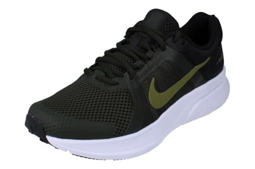 Image of NIKE Run Swift 2 Mens Running Trainers CU3517 Sneakers Shoes (UK 11 US 12 EU 46, Sequoia Pilgrim Black White 301)